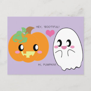 BOOtiful Pumpkin Love Postcard