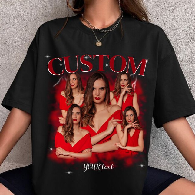 bootleg 90's rap tee custom photo shirt here (Creator Uploaded)