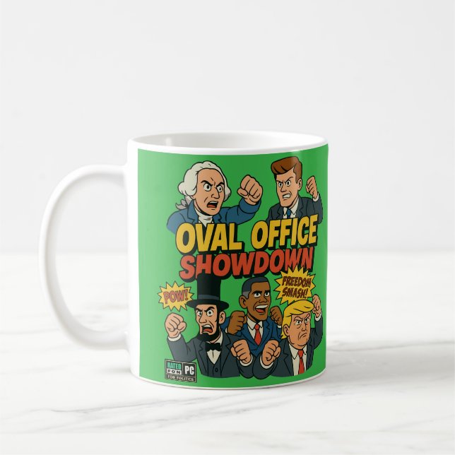 Bootleg Cartoon Presidents Coffee Mug (Left)
