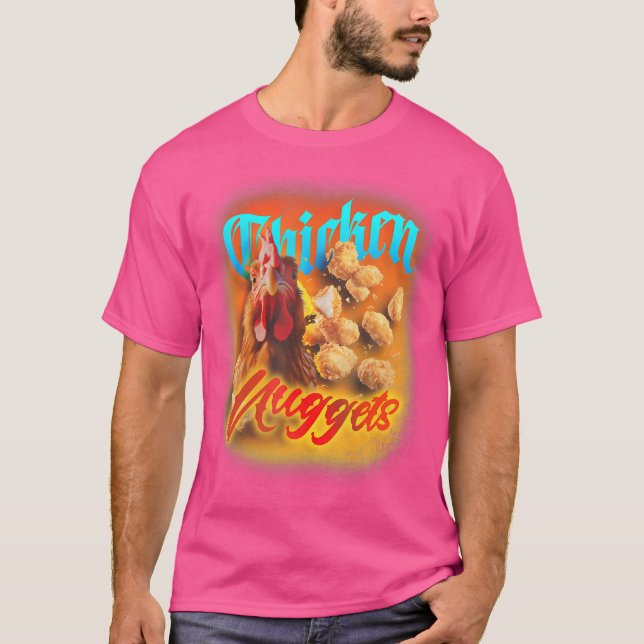 Bootleg Chicken Nuggets Funny 90S Bootleg Rap T-Shirt (Front)