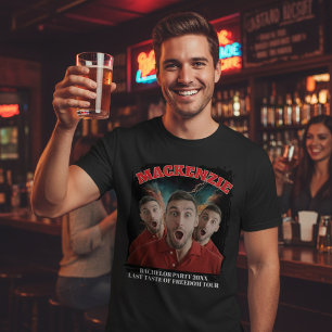 Bootleg Concert 3 Photo and Text Personalised Fun T-Shirt