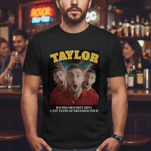 Bootleg Concert 3 Photo and Text Personalised Fun T-Shirt