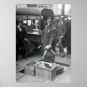 BOOTLEG LIQUOR RAID 1923 POSTER