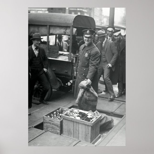 BOOTLEG LIQUOR RAID 1923 POSTER (Front)