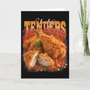 Bootleg Rap Vintage 1990s Chicken Tenders Funny Me Card