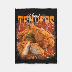 Bootleg Rap Vintage 1990s Chicken Tenders Funny Me Fleece Blanket