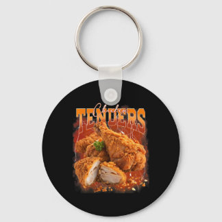 Bootleg Rap Vintage 1990s Chicken Tenders Funny Me Key Ring