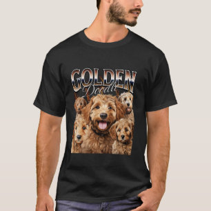 Bootleg Style Rap Tee Goldendoodle Dog Design Long