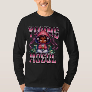 Bootleg style young mogul African American girl mo T-Shirt