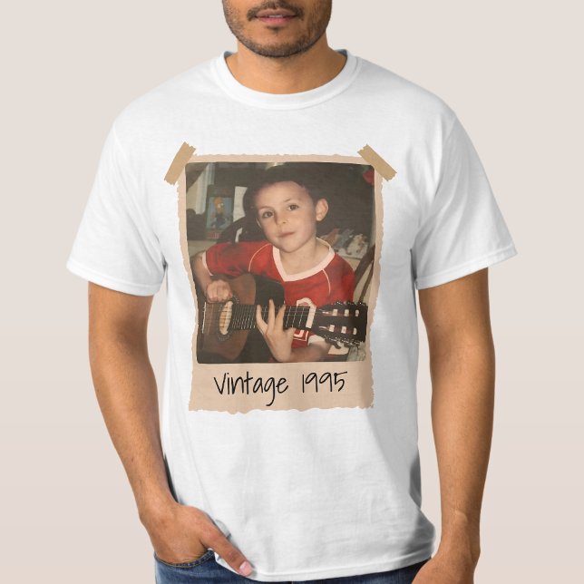 Bootleg Vintage Happy Birthday Photo Family 1W1 T-Shirt (Creator Uploaded)