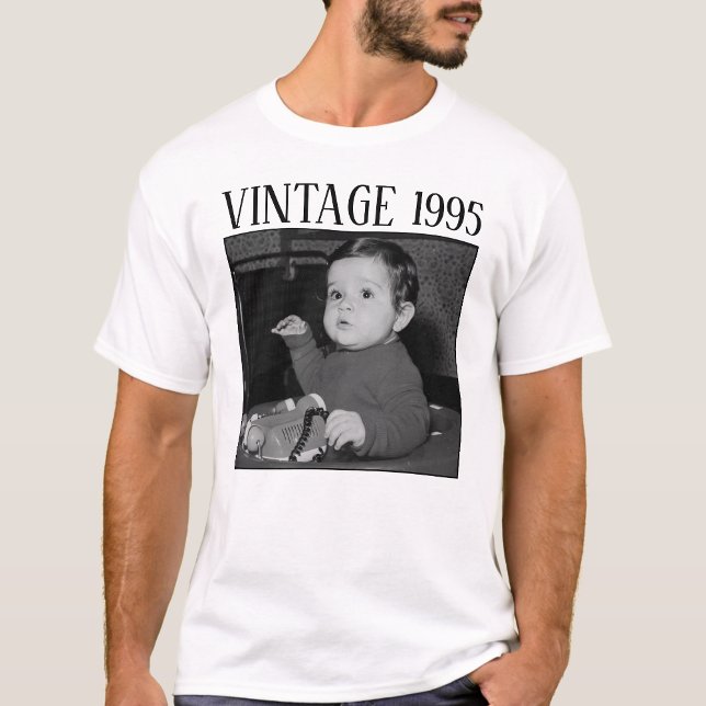 Bootleg Vintage Happy Birthday Photo Family 2W1 T-Shirt (Creator Uploaded)