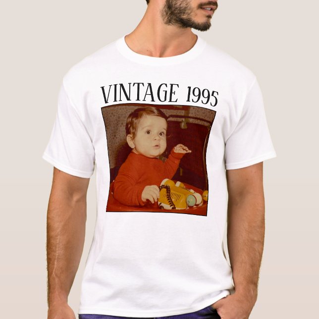 Bootleg Vintage Happy Birthday Photo Family 2W2 T-Shirt (Creator Uploaded)