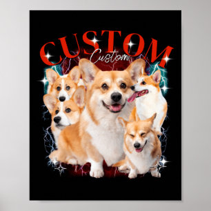 Bootleg Vintage Pet Dogs Cat Funny Animal 1wh1  Poster