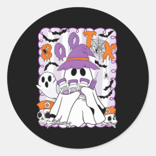 Bootox Nurse Injector Halloween Filler Botox Dyspo Classic Round Sticker