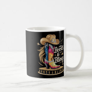 Boots & Bling Its A Cowgirl Thing Rodeo Wester Coffee Mug