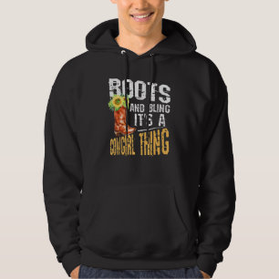 Boots And Bling It's A Cowgirl Thing Rodeo Hat Hoodie