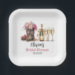 Boots and Bubbles Bridal Shower Last rodeo Paper Plate<br><div class="desc">Saddle Up for Love: Cowboy Boots and Bubbles Bridal Shower Invitation Template. Kick off your bridal shower festivities with a touch of rustic charm and effervescent joy! Introducing our Cowboy Boots and Bubbles Bridal Shower collection – a trendy and delightful choice that perfectly captures the spirit of a country-inspired celebration....</div>