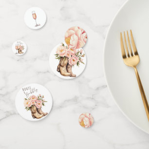 Boots and Bubbly Bridal Shower Confetti