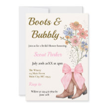 Boots and Bubbly Bridal Shower