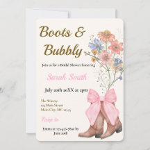 Boots and Bubbly Bridal Shower