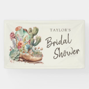 Boots and Bubbly Western Bridal Shower Banner