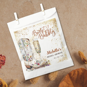 Boots and Bubbly Western Country Thank You Favour Bags