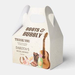 Boots and bubbly western rodeo cowgirl brunch favour box