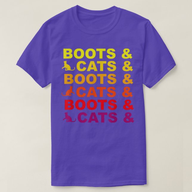 Boots and Cats Beat Box Rave Dance Electronic Musi T-Shirt (Design Front)
