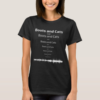 Boots And Cats Beatbox Funny Novelty Graphic T-Shirt
