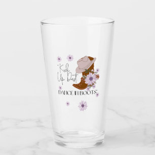 boots and flowers beauty- glass