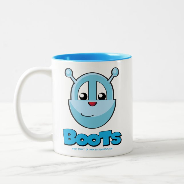 Boots and Pup Mug (Left)