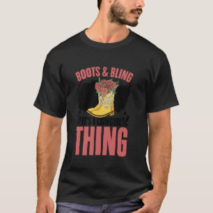 Boots & Bling It's A Cowgirl Thing Western Country T-Shirt
