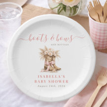 Boots Bows Bottles Wild West Girl Baby Shower    