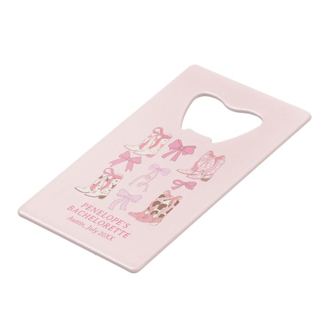Boots & Bows Pink Girly Bachelorette Party Favour (Front Angled)