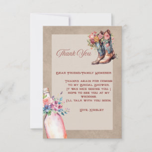 Boots Brunch & Bubbly Flat Thank You Card