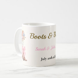 Boots & Bubbly Bridal Shower Coffee Mug