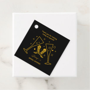 Boots & Bubbly Bridal Shower Favour Tags