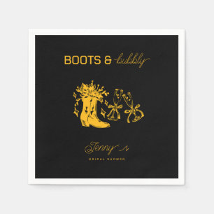Boots & Bubbly Bridal Shower Napkin