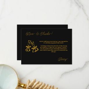 Boots & Bubbly Bridal Shower Thank You Card