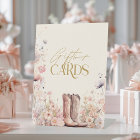 Boots & Bubbly Floral Cowgirl Gifts Cards Bridal