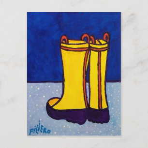 Boots by Piliero Postcard