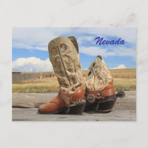 Boots from Nevada Postcard