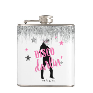 Boots 'n Bling Bachelorette Disco Darlin' ID925  Hip Flask