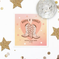 Boots N' Bubbly Cowboy Boots Heart Bridal Shower