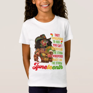 Boots On The Ground Black Power Cowgirl Juneteenth T-Shirt