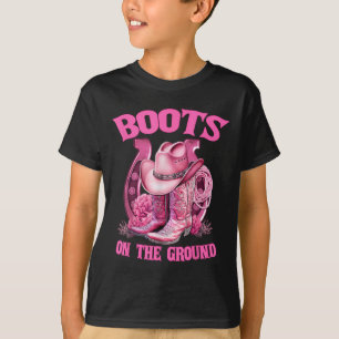 Boots On The Ground Country Western Cowboy Cowgirl T-Shirt