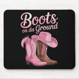 Boots On The Ground, Cowgirl Line Dance, Boot Cowb Mouse Mat