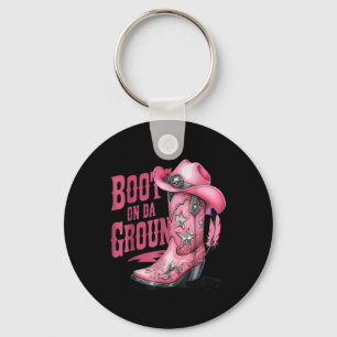 Boots On The Ground Dancing Western Cowgirl Countr Key Ring