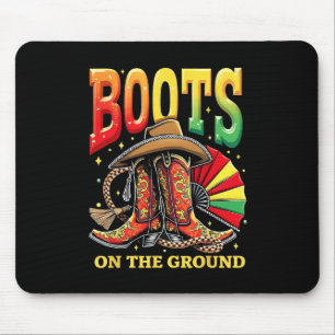Boots On The Ground Juneteenth Cowgirl Country Wes Mouse Mat