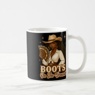 Boots On The Ground Juneteenth Cowgirl Where Them Coffee Mug